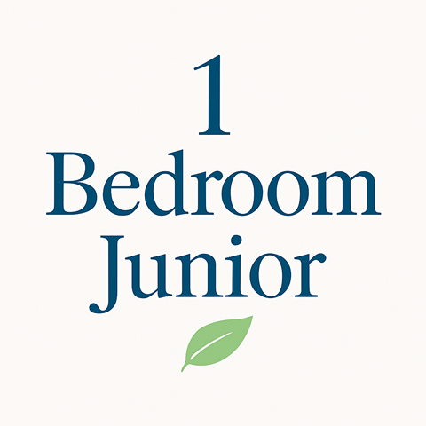 Floor plan for 1 bed, 1 bath, 375 sqft